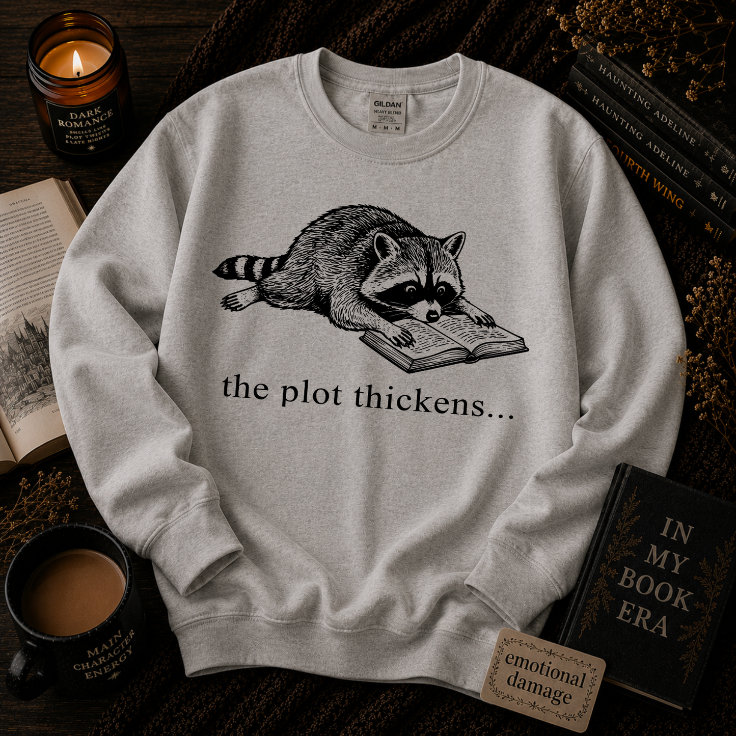 The Plot Thickens Raccoon Shirt