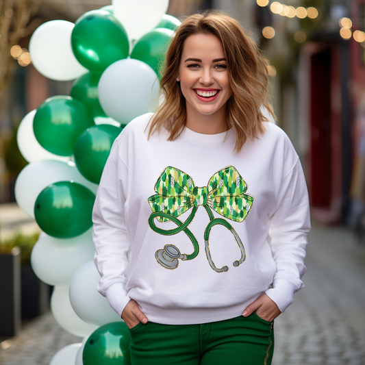 💚🩺🍀 Lucky Nurse St. Patrick’s Day Sweatshirt 🍀🩺💚