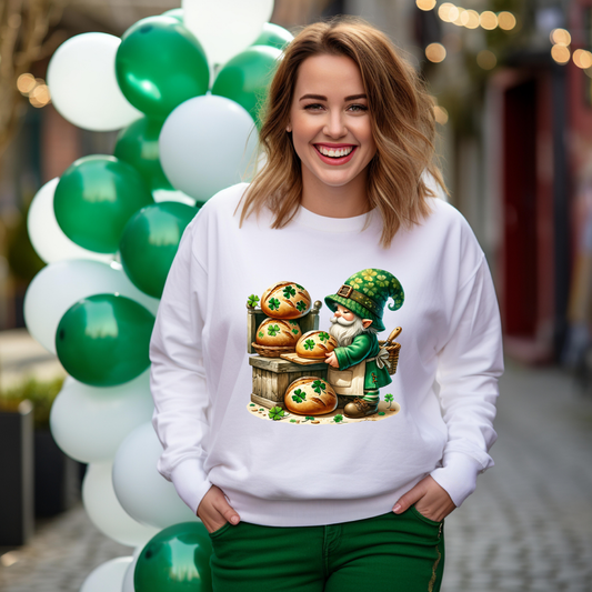 🍀🥖 Lucky Leprechaun Bread Crewneck Sweatshirt 🧝‍♂️💚