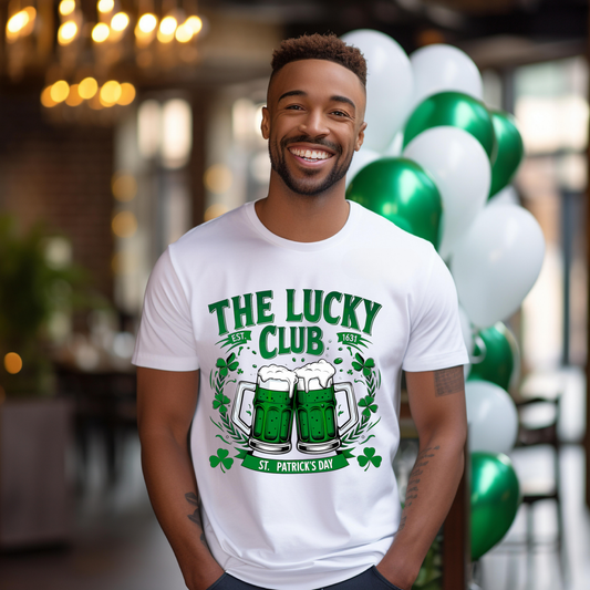 🍀🍻 The Lucky Club St. Patrick’s Day T-Shirt 🍻🍀