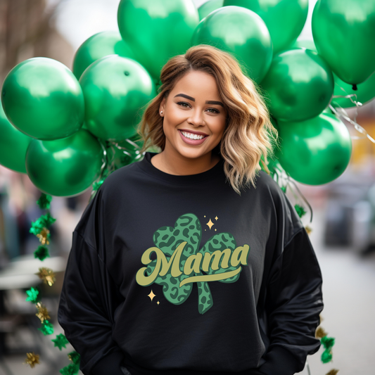 💚🍀 Mama Shamrock St. Patrick’s Day Sweatshirt 🍀💚