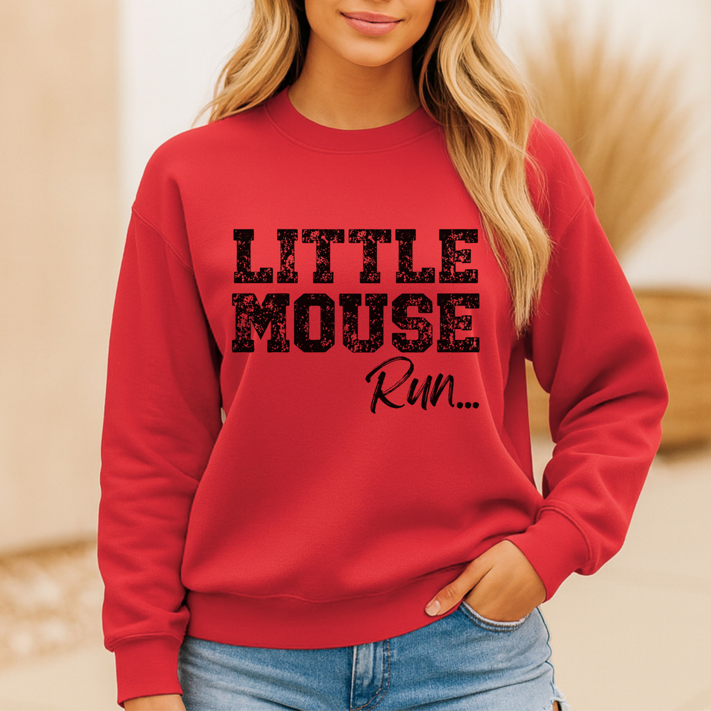 🖤 Little Mouse Run... Crewneck Sweatshirt 🖤