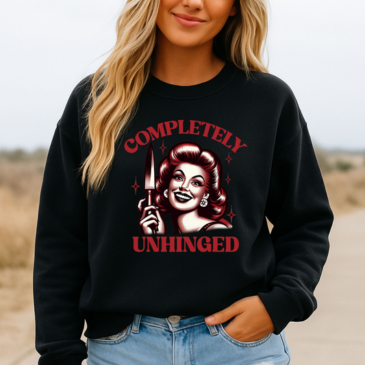 Completely Unhinged Crewneck Sweatshirt
